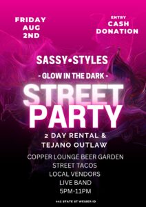 Read more about the article Sassy Styles Glow in the Dark Street Party