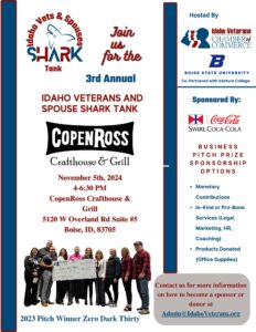 Read more about the article Idaho Veteran’s and Spouse Shark Tank